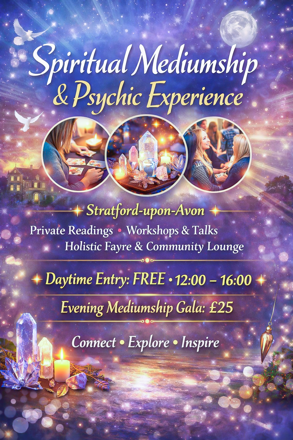 Spiritual Mediumship & Psychic Event with Mini Holistic Fayre | Visit ...